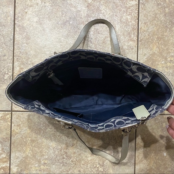 Denim Coach purse - Picture 4 of 6